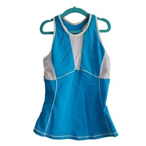 De Soto Triathlon Femme Blue Cycling Tank Top
